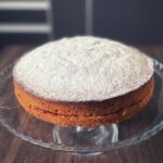 Buckwheat cake with cranberry jam