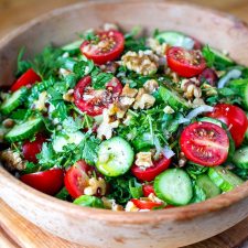Georgian Salad With Creamy Walnut Dressing