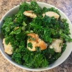 Keto Pan Seared Chicken Breast with Garlic Sautéed Kale