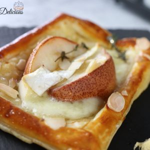 Brie and Pears Puff Pastry
