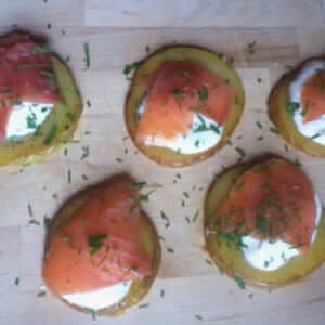 Smoked Salmon Tater Rounds