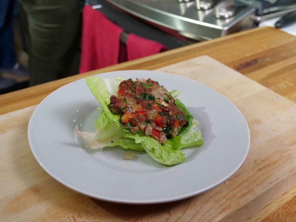 Confetti Chicken burgers
