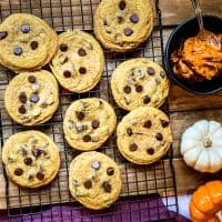 Pumpkin Butter Chocolate Chip Cookies
