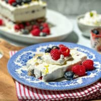 Easy No Bake Icebox Cake with Summer Berries