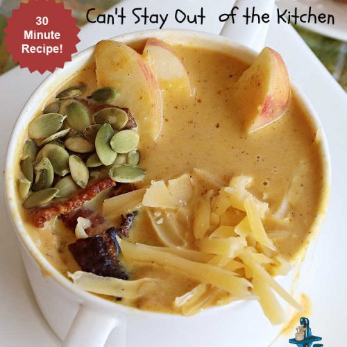 Pumpkin Bisque with Smoked Gouda