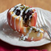 Sunflower-Tahini Fruit-Sweetened Baked Apples