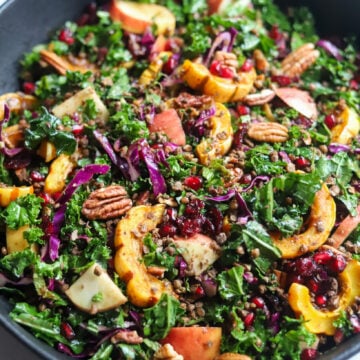 Vegan Pomegranate and Lentil Salad