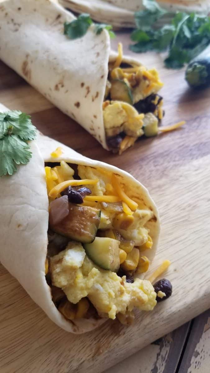 Vegetarian Breakfast Burritos