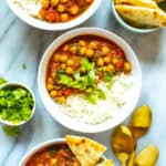 Easy Instant Pot Chana Masala {Chickpea Curry}