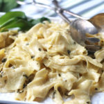 Egg Noodles in Ramp Horseradish Cream