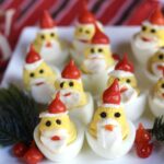 Santa Claus Deviled Eggs