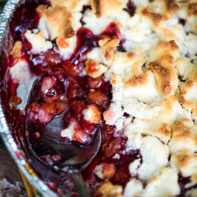 Dutch Oven Cherry Cobbler