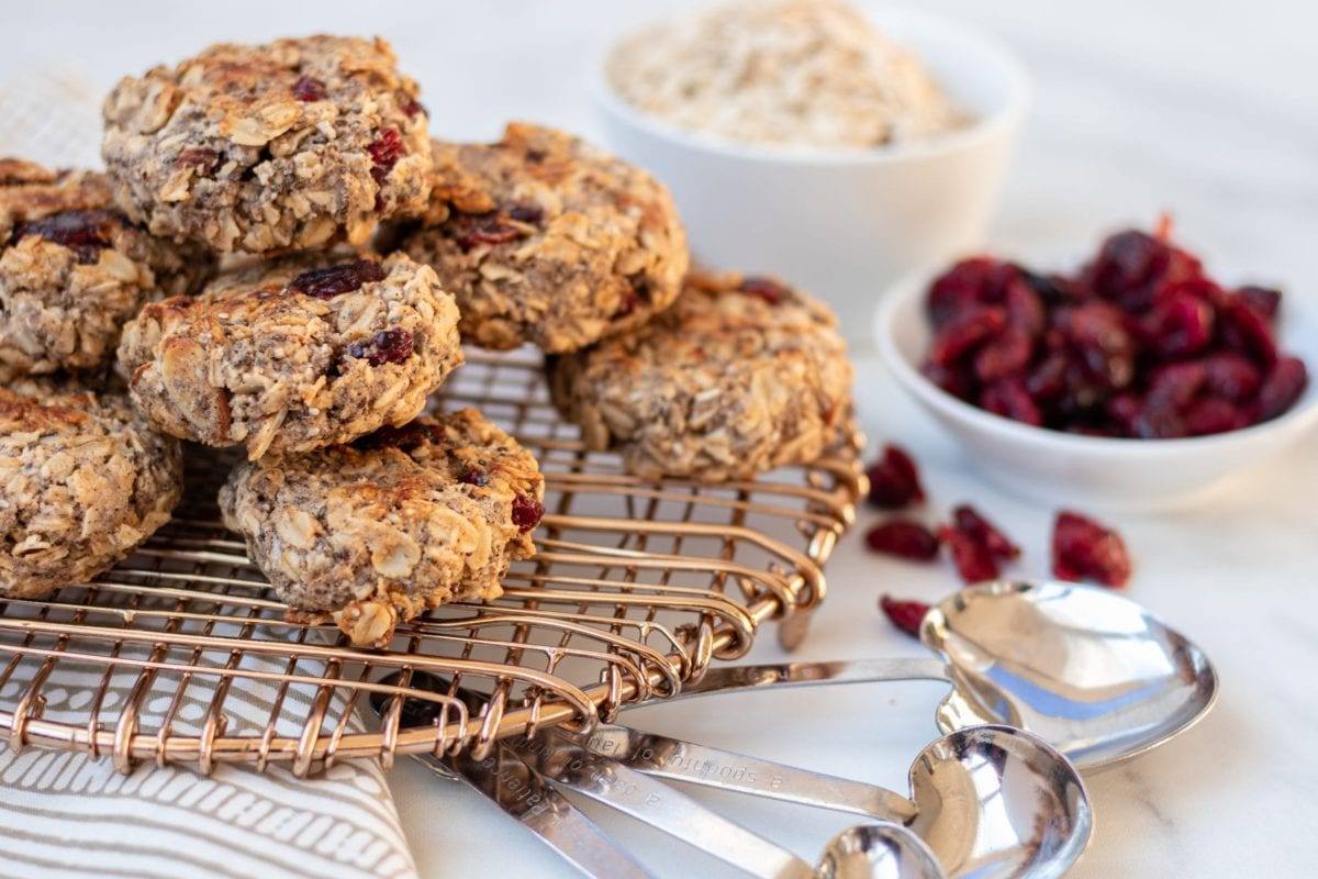 Cranberry Oatmeal Breakfast Cookies