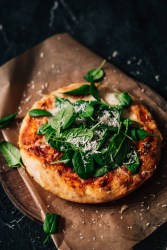 Thick crust beer pizza