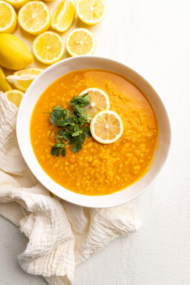 Lebanese Carrot Lentil Soup