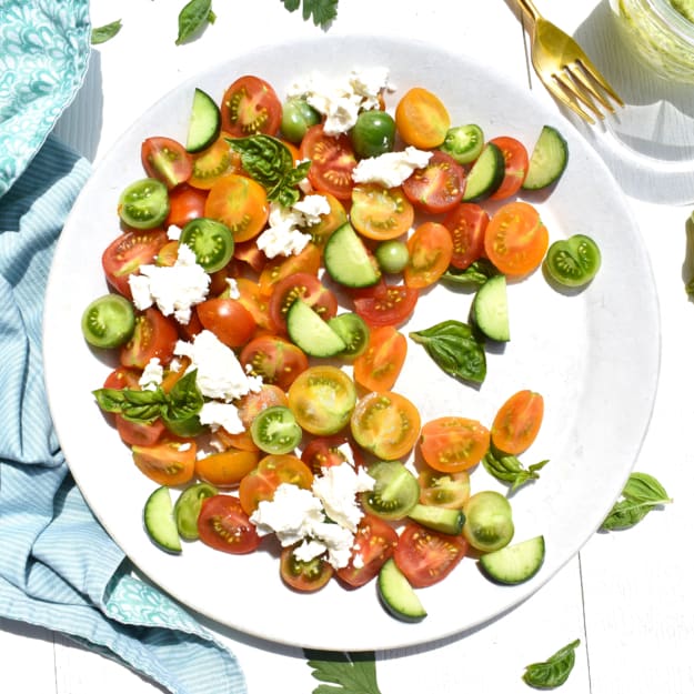 Simple Cucumber Tomato Salad Recipe