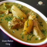 Recipe for Homestyle Green Chicken Curry with Potatoes