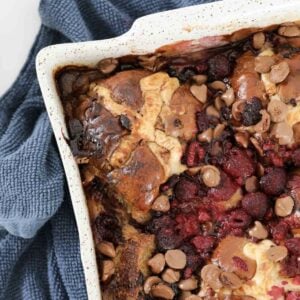 Hot Cross Bun Bread And Butter Pudding