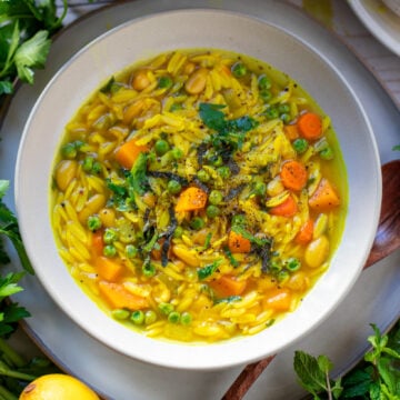 Lemon Orzo Soup