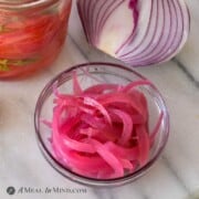 Pickled Red Onions - 5 ingredients