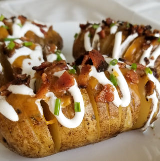 BBQ Loaded Hasselback Potatoes