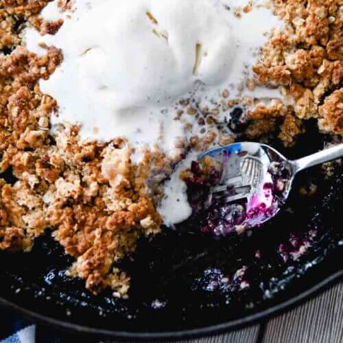Quick & Easy Blueberry Crisp