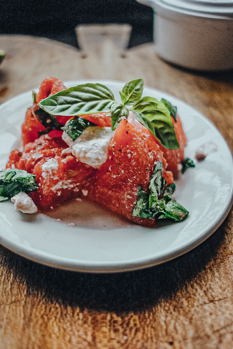 Watermelon Basil Salad