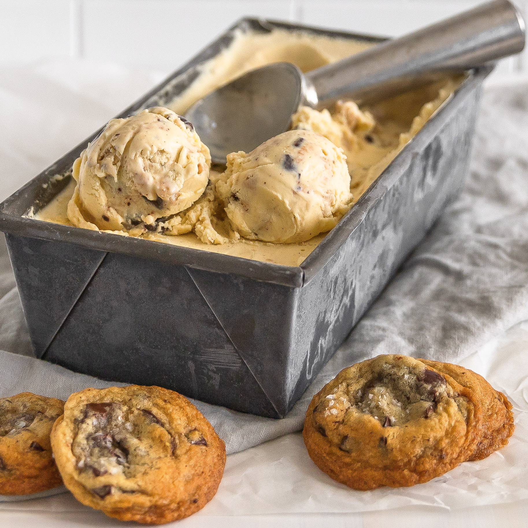 Brown Butter Chocolate Chip Cookie Dough Ice Cream