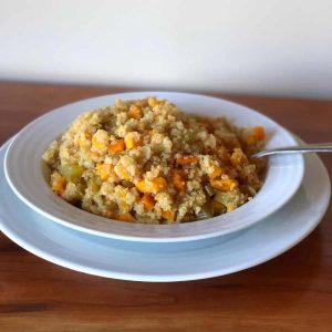 Quinoa with Brown Rice and Sweet Potatoes