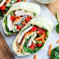 Healthy Pinwheel Sandwiches: Protein Veggie Wraps