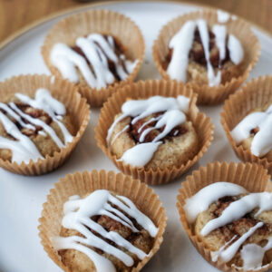 Vegan Banana Cinnamon Rolls (Gluten free)