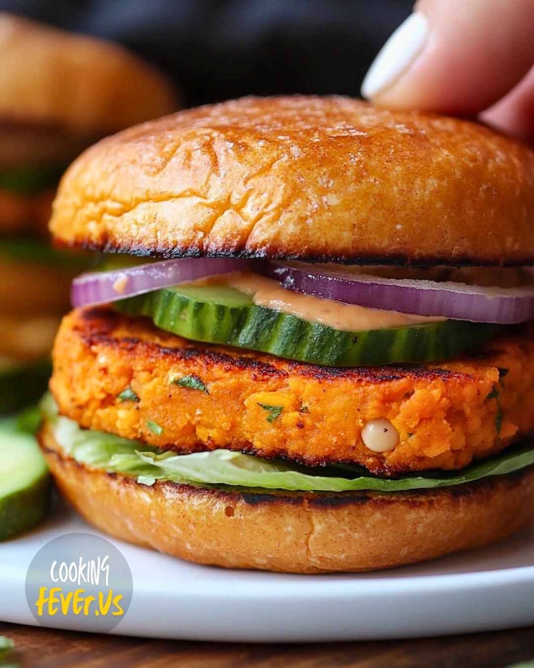 Sweet Potato & White Bean Burgers