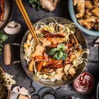 Yakisoba with Pork and Cabbage