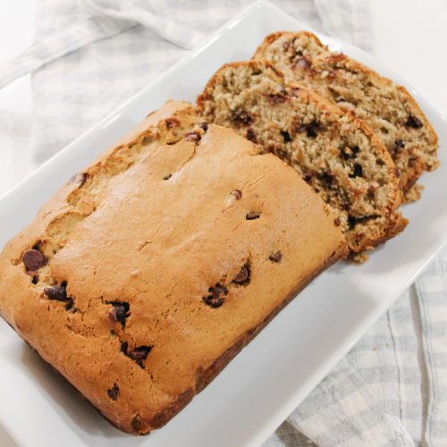 Easy & Moist Chocolate Chip Banana Bread