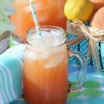 Homemade Peach Strawberry Lemonade