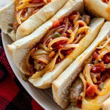 Italian Sausages With Spicy Tomato Sauce And Onions