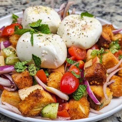 Burrata Panzanella Salad