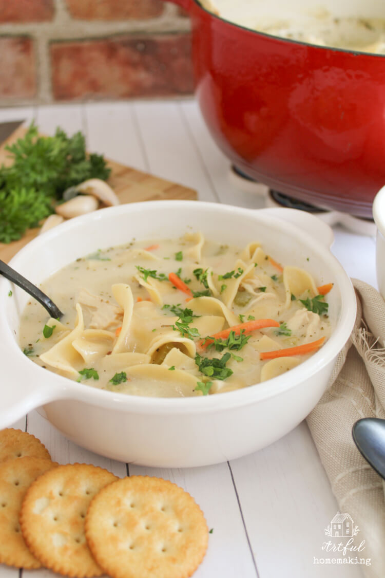 Creamy Chicken Noodle Soup