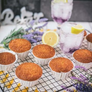 Easy Lavender Lemon Muffins