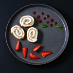 Lemon Walnut Meringue Roulade