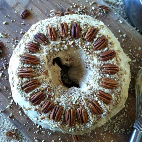 Caramel Pecan Pumpkin Bundt Cake