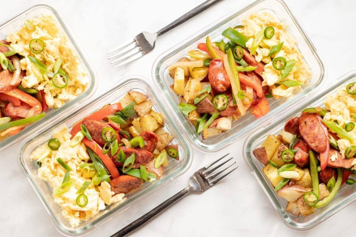 breakfast Sausage Scramble, Meal Prep