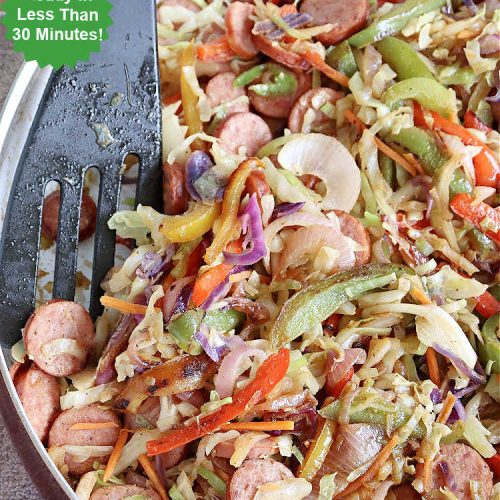 Cabbage Kielbasa Skillet