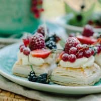 Berry Puff Pastry Tarts with Lemon Cream Recipe