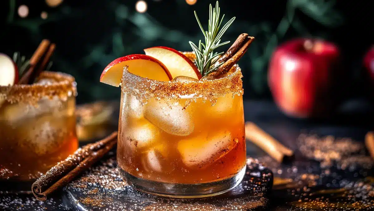 Smoky Apple Cider Paloma Mocktail