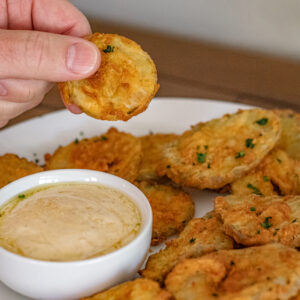 Adobo Fried Pickles