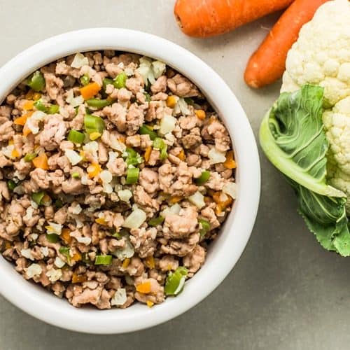 Turkey and Veggie Dog Food Recipe