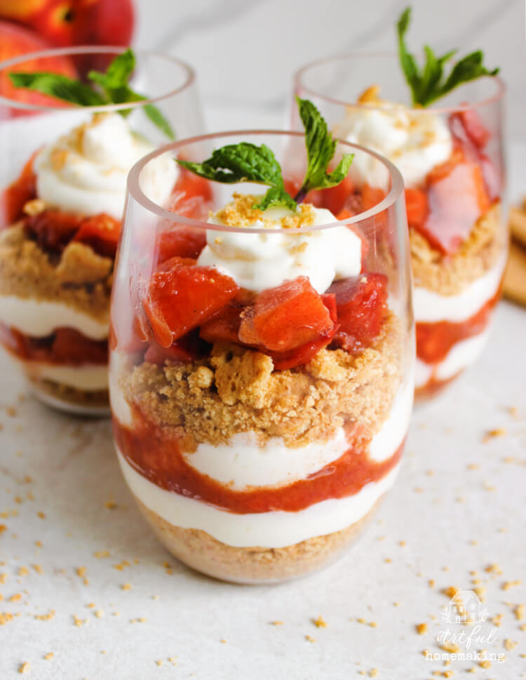 Peaches and Cream Parfait