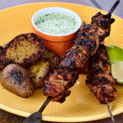 Pollo a la Brasa Skewers – Bolivian Style Charred Chicken