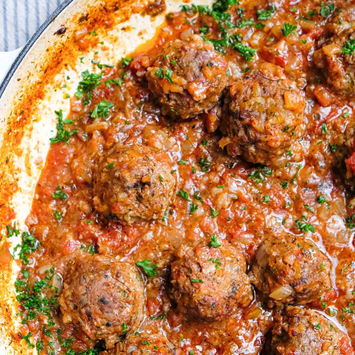 Porcupine Meatballs in Tomato Sauce
